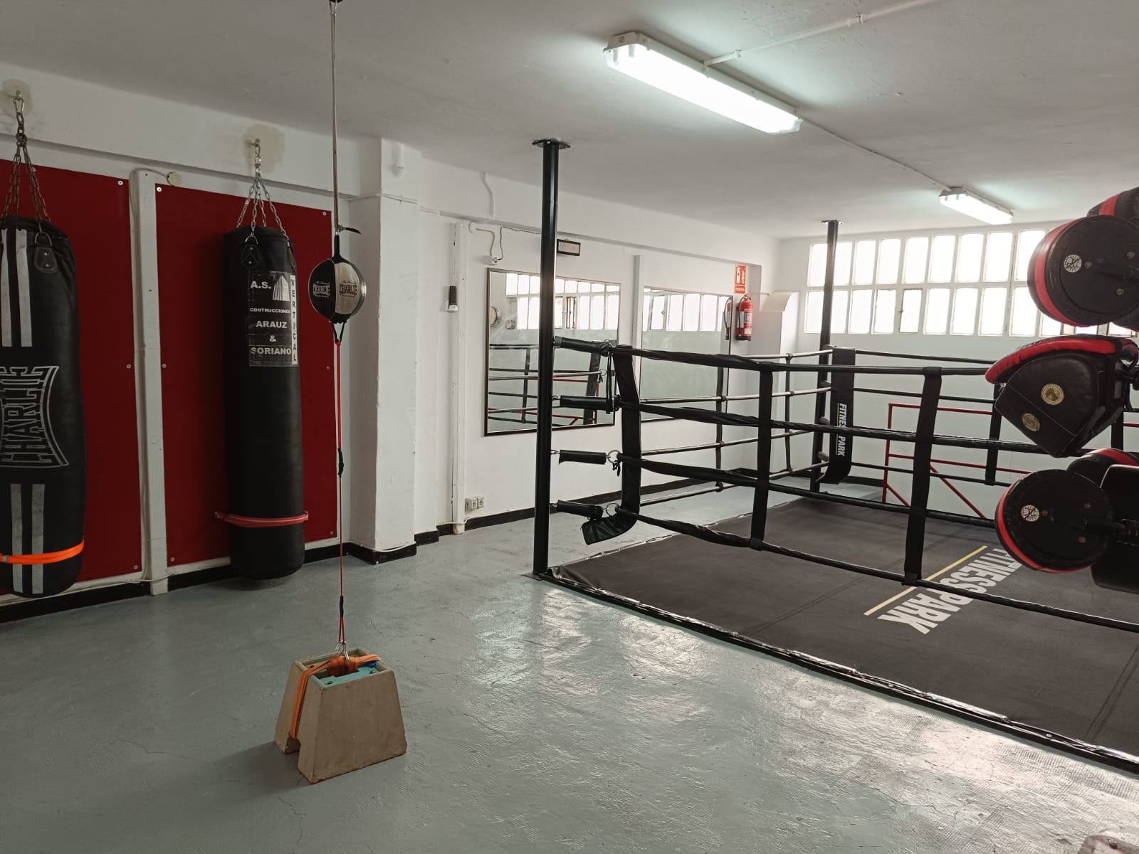 Zona ring de entrenamiento